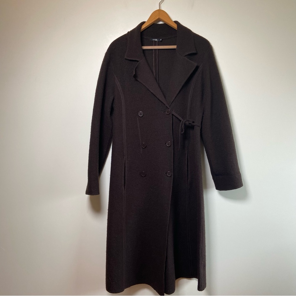 Autre Ton Boiled Wool Maxi Coat
